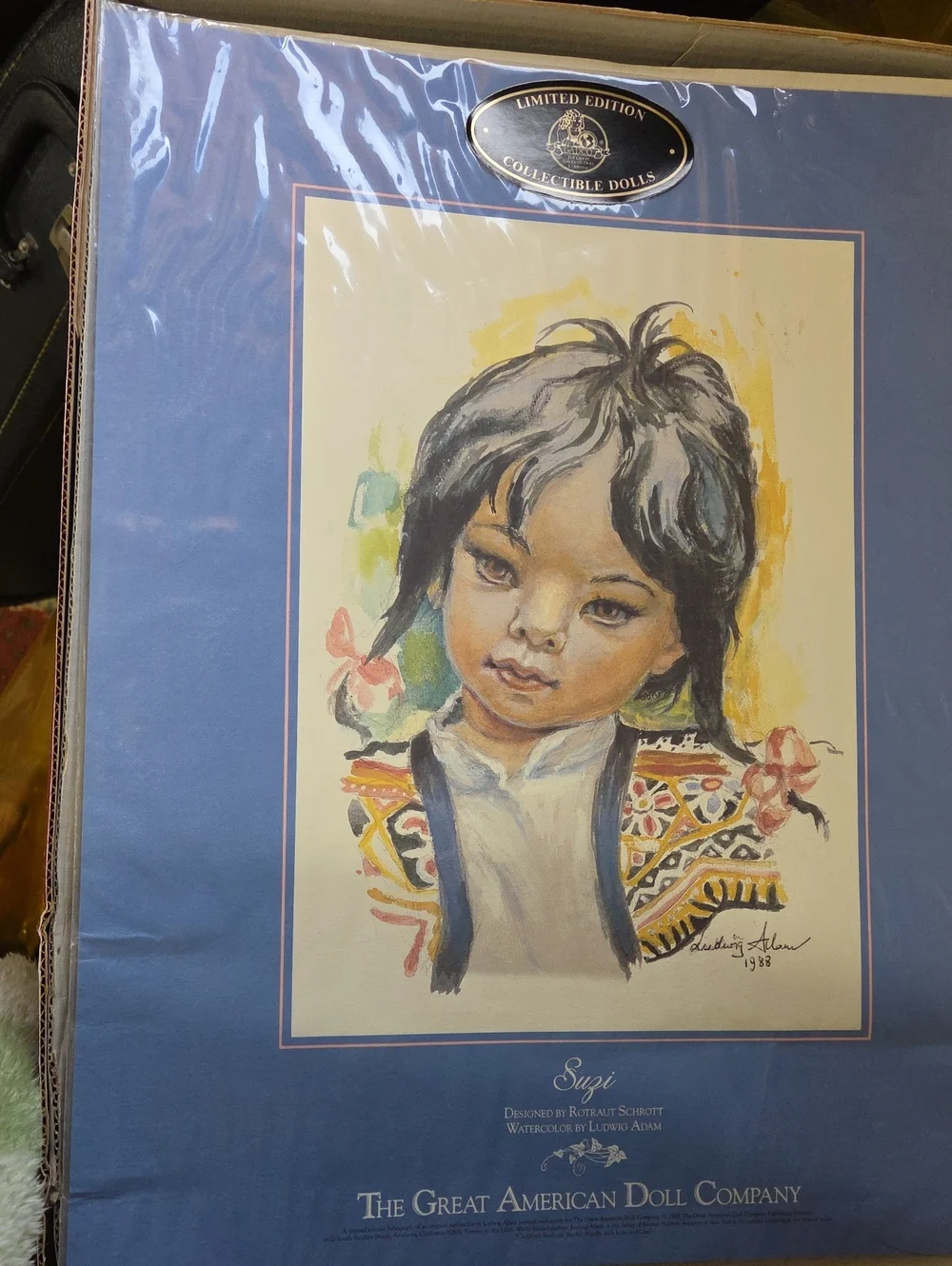 Suzi And Puyi Native American Great American Doll Company With Signed Photo